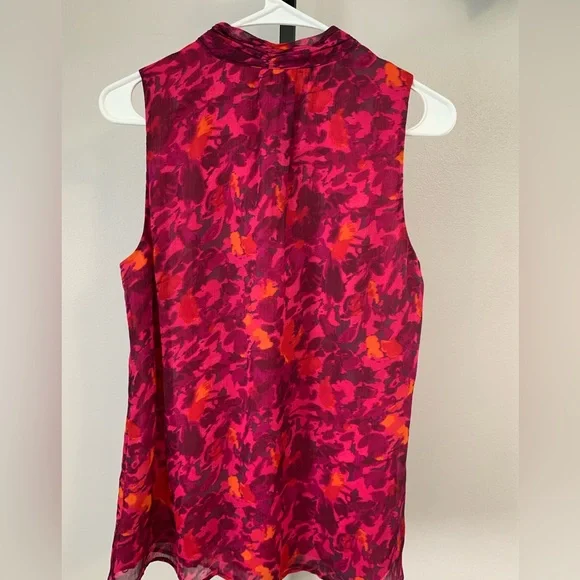 Banana Republic Fuchsia, Pink, Purple and Orange Patterned Tank - Picture 5 of 16